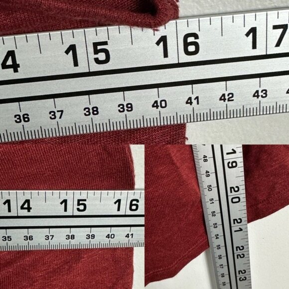 Sezane 100% Linen Elise Tank Top Lace Button Back Size XS French V-Neck Basic - Picture 10 of 11